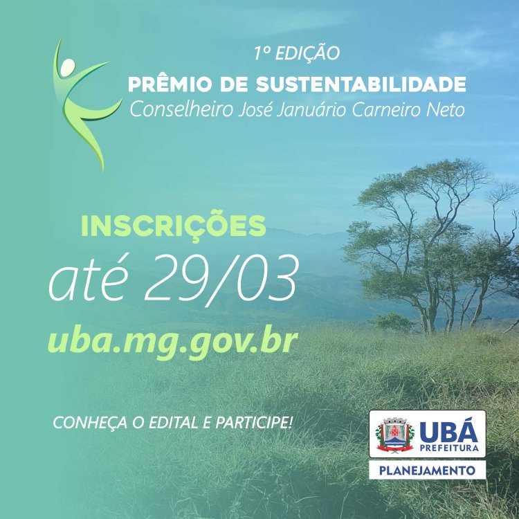 1º Prêmio de Sustentabilidade: Inscreva sua iniciativa