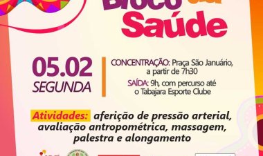 Ubá: Bloco da Saúde une folia e promoção a vida saudável