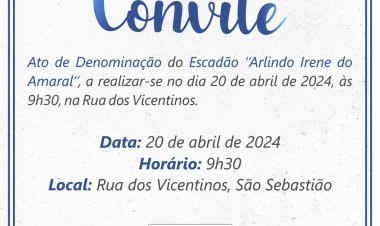 Prefeitura de Ubá denomina escadão que liga os bairros Louriçal e São Sebastião