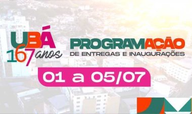 Entregas marcam as comemorações do aniversário de Ubá