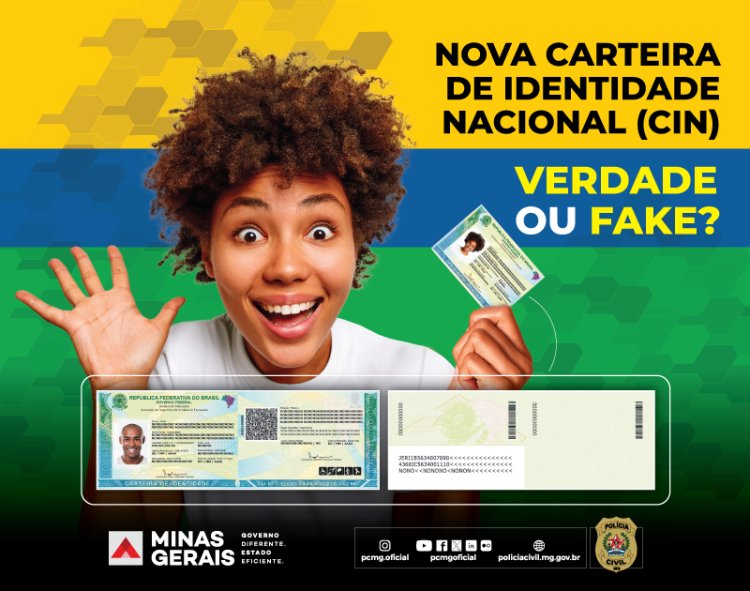 PCMG alerta para notícias falsas sobre carteira de identidade