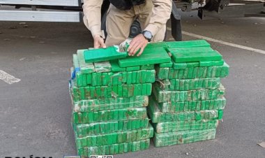 Polícia Militar Rodoviária apreende veículo com 250 kg de maconha em Ubá
