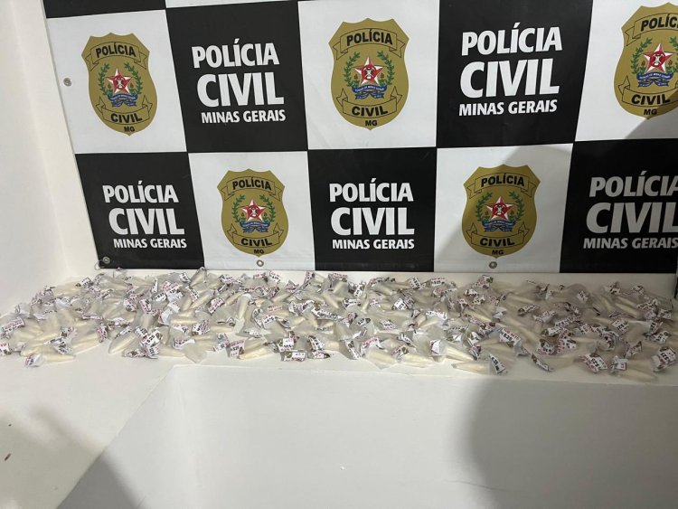 PCMG apreende 280 pinos de cocaína em Além Paraíba