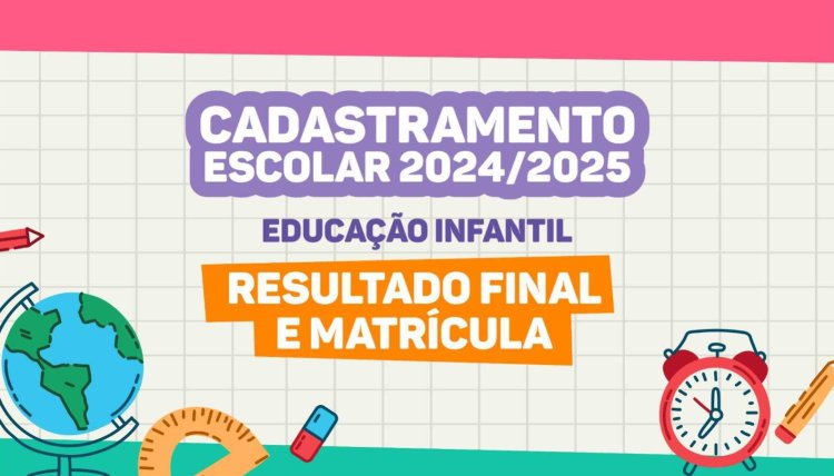 Cadastramento Escolar 2025: resultado e orientações para matrícula