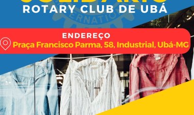 Rotary Club de Ubá realizará Bazar Solidário