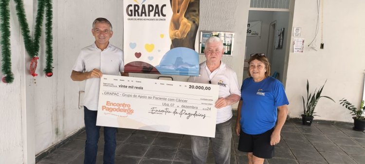 Natal da Ferrari faz entrega de doação ao GRAPAC (Grupo de Apoio ao Paciente com Câncer)