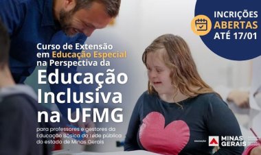 Profissionais da Educação Básica de Minas podem se inscrever em Curso de Extensão em Educação Especial