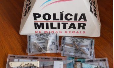 Polícia Militar prende suspeito por tráfico de drogas em Piraúba