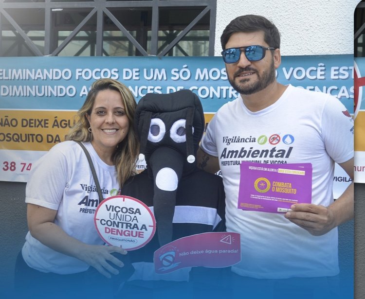 Prefeitura de Viçosa promove campanha de conscientização contra o Aedes aegypti