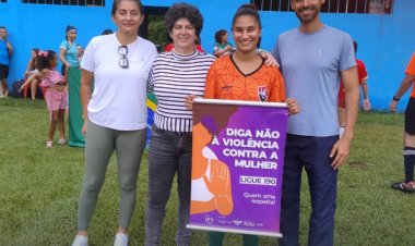 Campanha contra a violência à mulher alcança novos espaços em Viçosa.