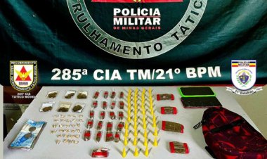 Ubá: Polícia Militar desarticula ponto de tráfico no bairro Louriçal e prende suspeitos