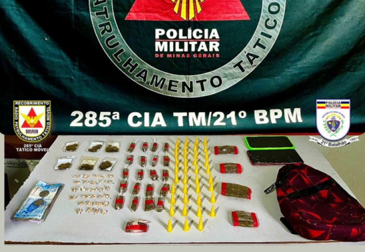 Ubá: Polícia Militar desarticula ponto de tráfico no bairro Louriçal e prende suspeitos