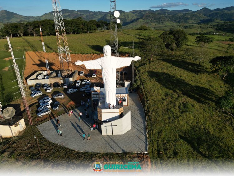 Prefeitura de Guiricema inaugura primeira etapa do projeto de restauro e requalificação do Cristo