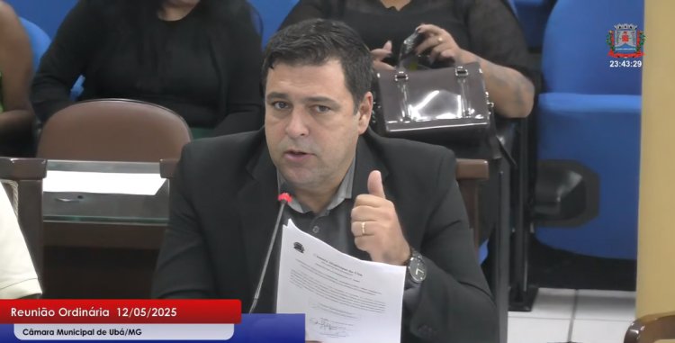 Vereador José Roberto cobra valorização de Ubá por parlamentares e defende candidatura local: Estamos recebendo migalhas
