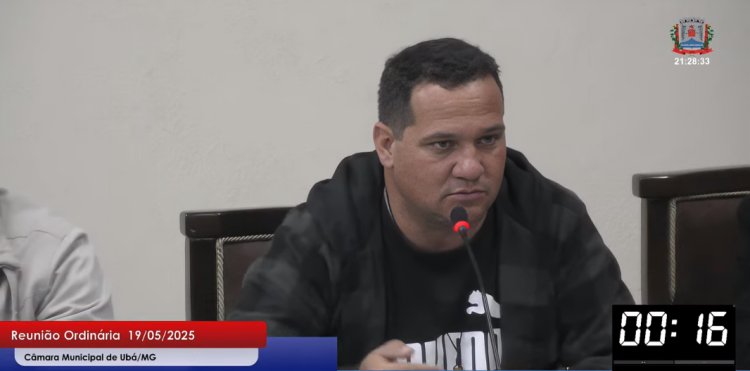 Vereador André Alves levanta suspeitas sobre contrato do lixo em Ubá e propõe levar caso ao Ministério Público