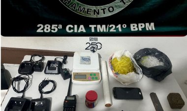 Polícia Militar apreende menor por tráfico de drogas no bairro Agroceres em Ubá