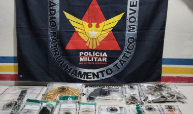 Polícia Militar apreende menor autor de tráfico de drogas no bairro Primavera em Ubá