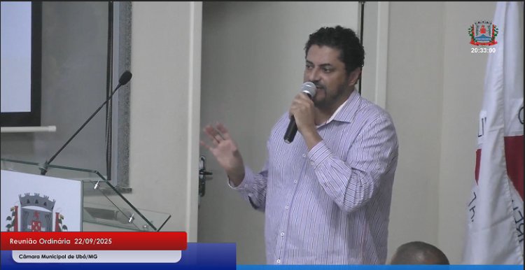 Dr. João Paulo dos Santos defende união política e anuncia avanços em investimentos na saúde e infraestrutura durante reunião da Câmara de Ubá