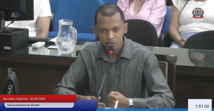 Câmara de Ubá: Vereador Renatinho se defende de críticas e recebe apoio de colegas
