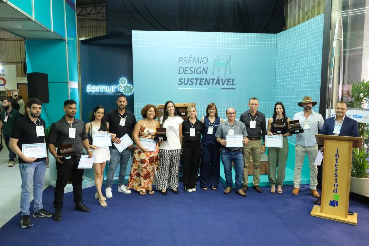 FEMUR 2026 celebra o design com propósito no segundo dia de feira com a premiação do Prêmio Design Sustentável