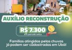 Sistema para cadastro de famílias atingidas pelas chuvas já está disponível em Ubá