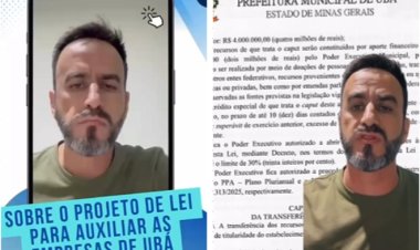 Presidente da ACIUBÁ publica vídeo e esclarece polêmica sobre votação de projeto de auxílio a empresários atingidos pelas enchentes em Ubá