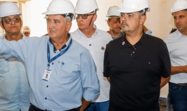 Governo de Minas vistoria obras do ambulatório de quimioterápicos da Casa de Saúde Padre Damião, em Ubá