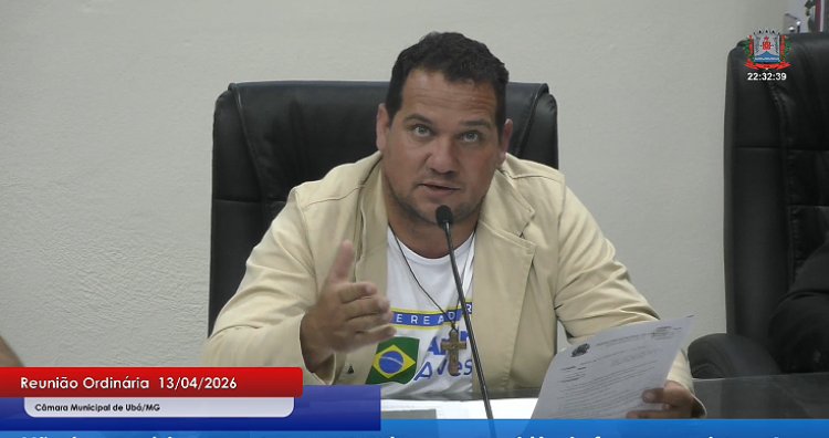 Vereador André Alves critica terceirização, cobra transparência e aponta falhas em serviços públicos em Ubá